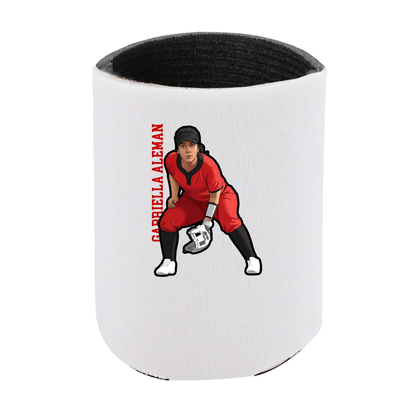 Can Holder — Name Vertical in White