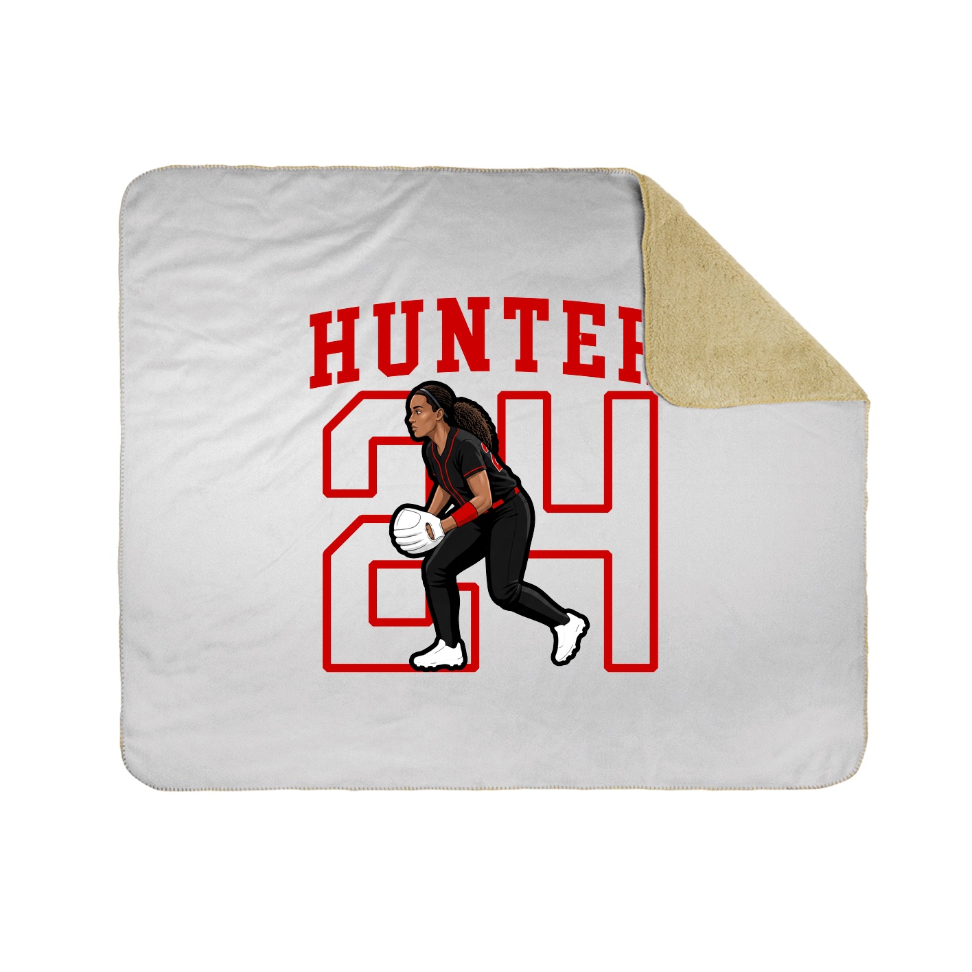Throw Blanket — Shirsey in White