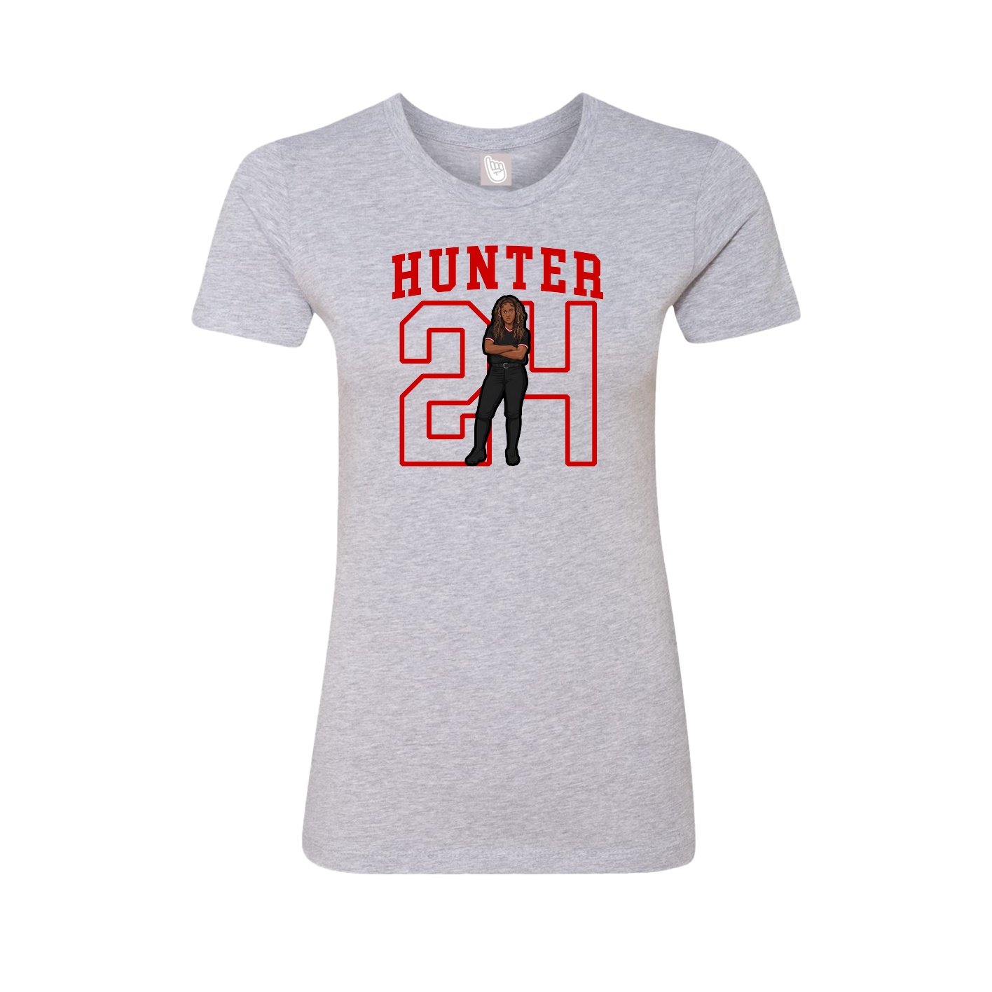 Fitted Women's Tee — Shirsey in Grey