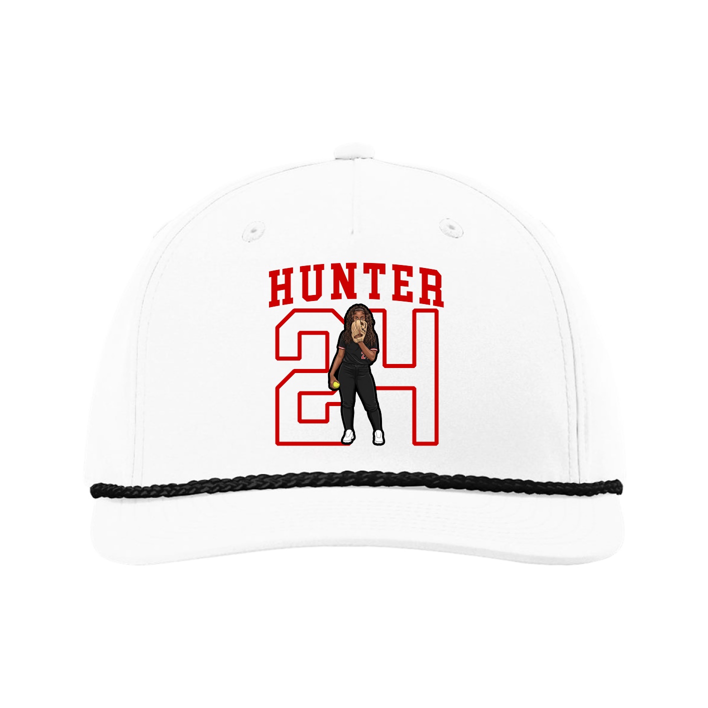 Five-Panel Classic Rope Cap — Shirsey in White