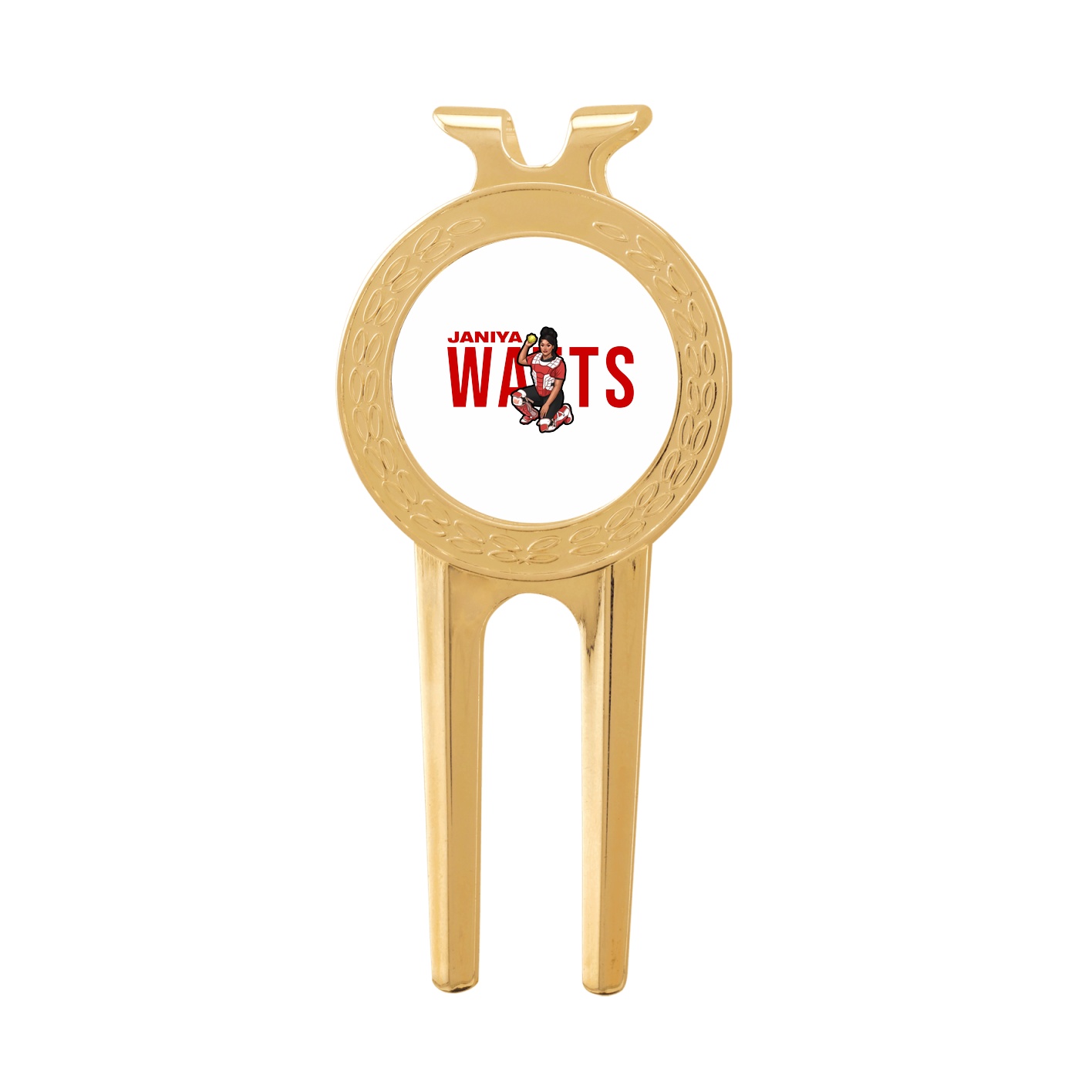 Divot Tool with Ball Marker — Player Name in Classic