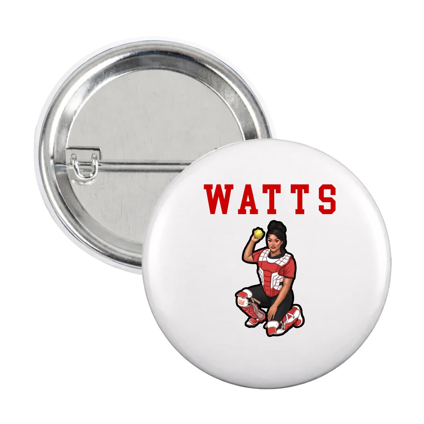Game Day Button — Shirsey in White