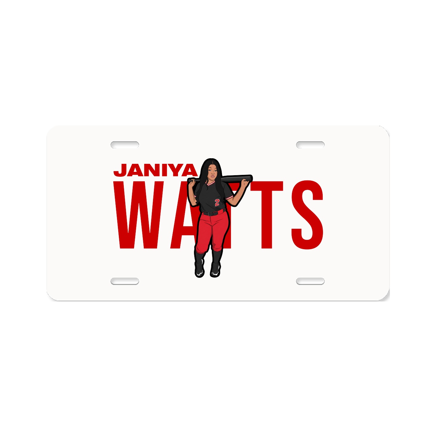 License Plate — Player Name in Classic