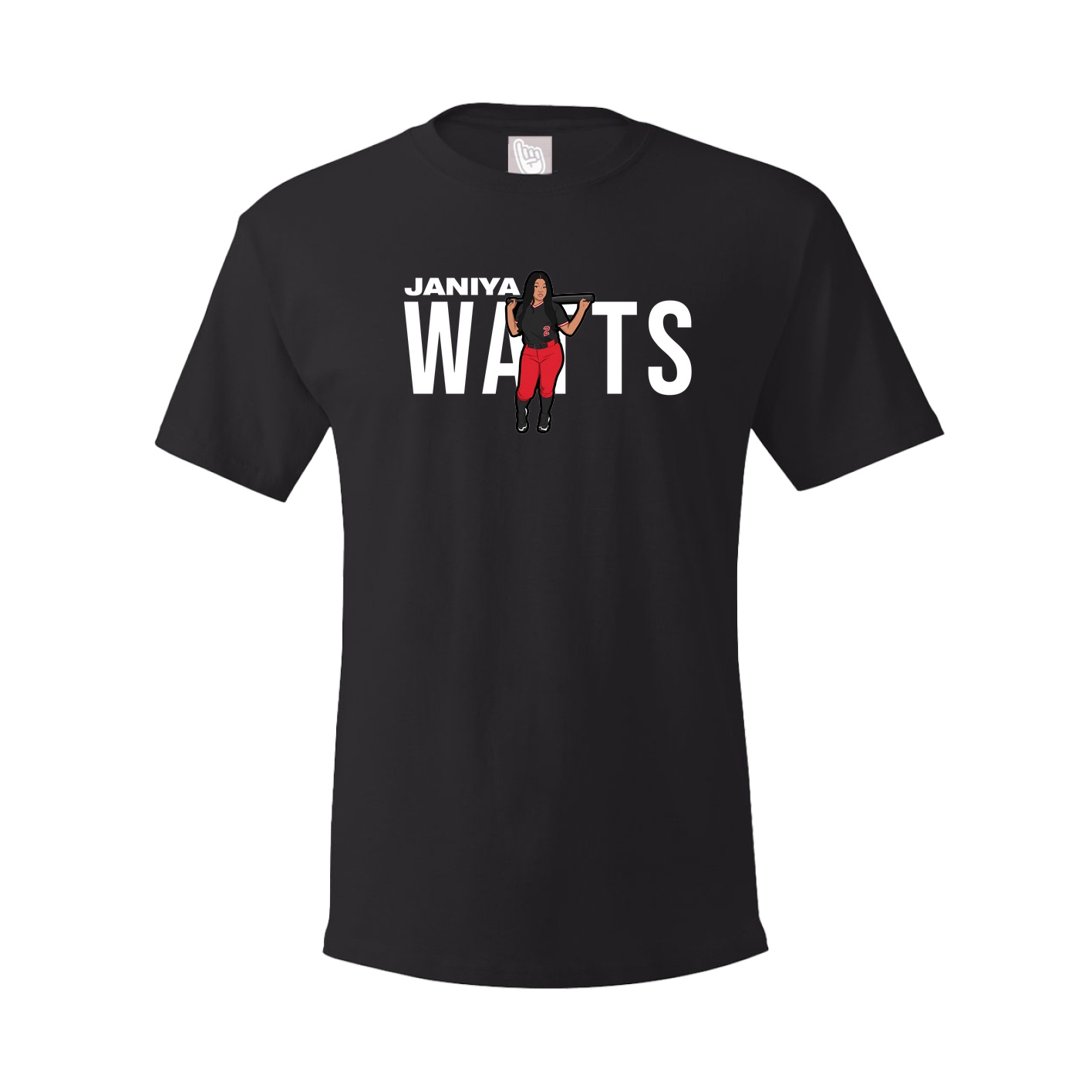 Youth Tee — Player Name in Black