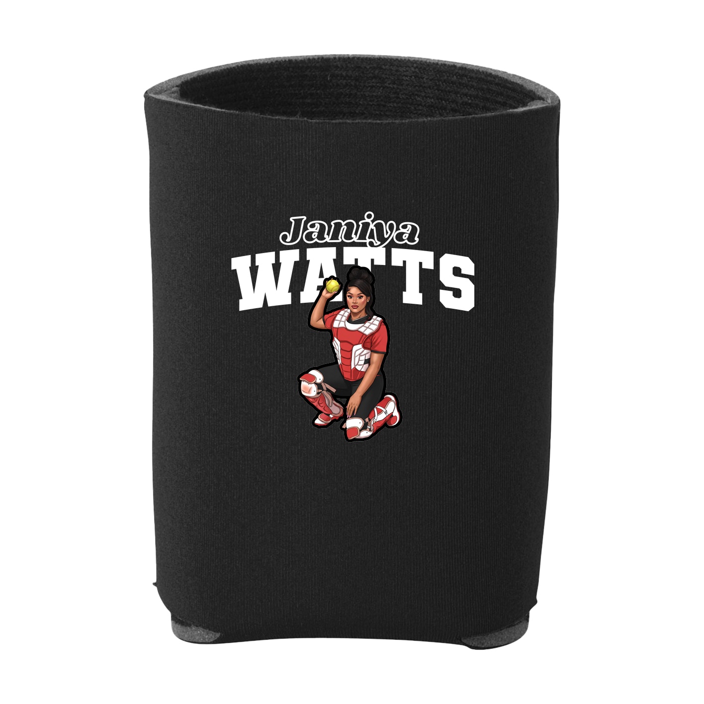Can Holder — Name Arch in Black