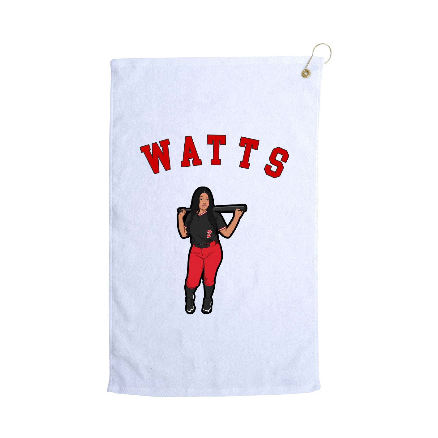 Golf Towel — Shirsey Arch in White