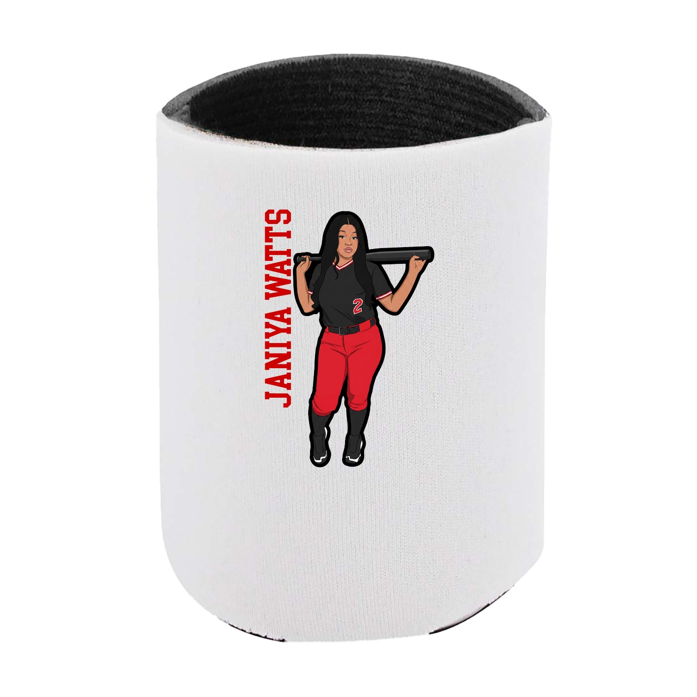 Can Holder — Name Vertical in White