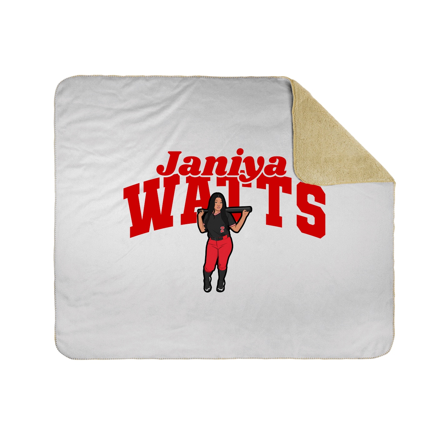 Throw Blanket — Signature Arch in White
