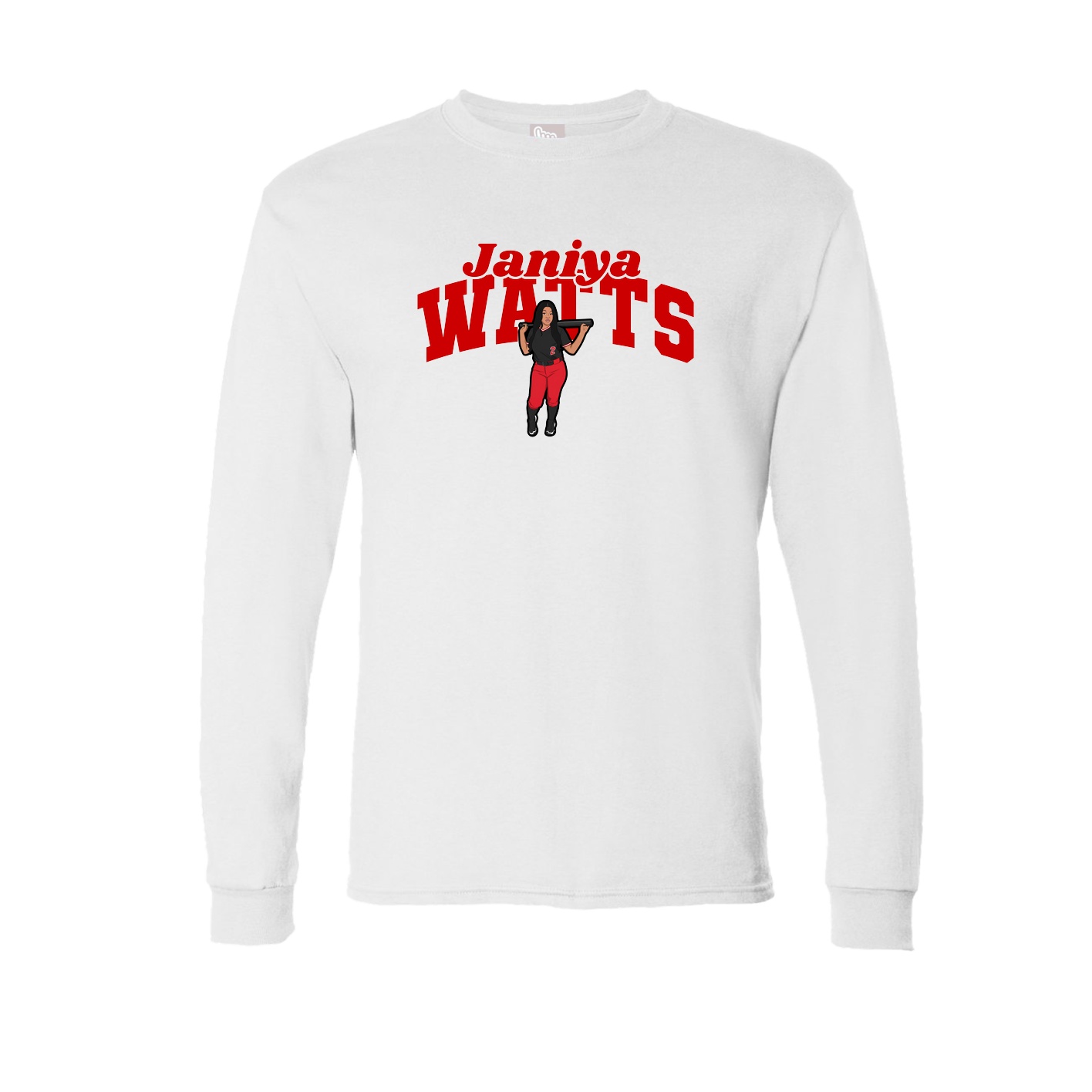 Long Sleeve Tee — Signature Arch in White