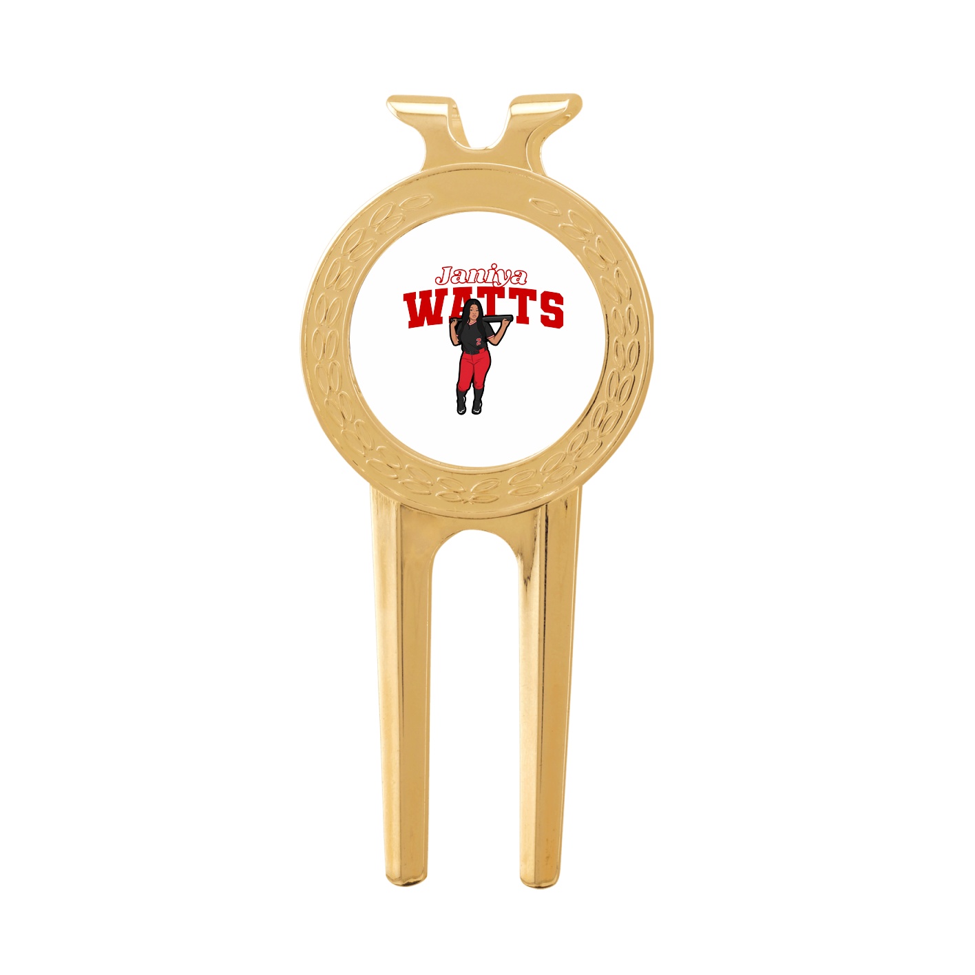 Divot Tool with Ball Marker — Name Arch in Classic