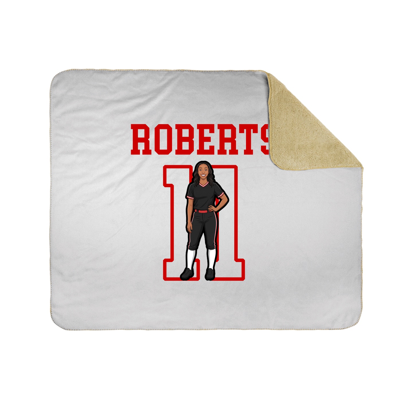 Throw Blanket — Shirsey in White