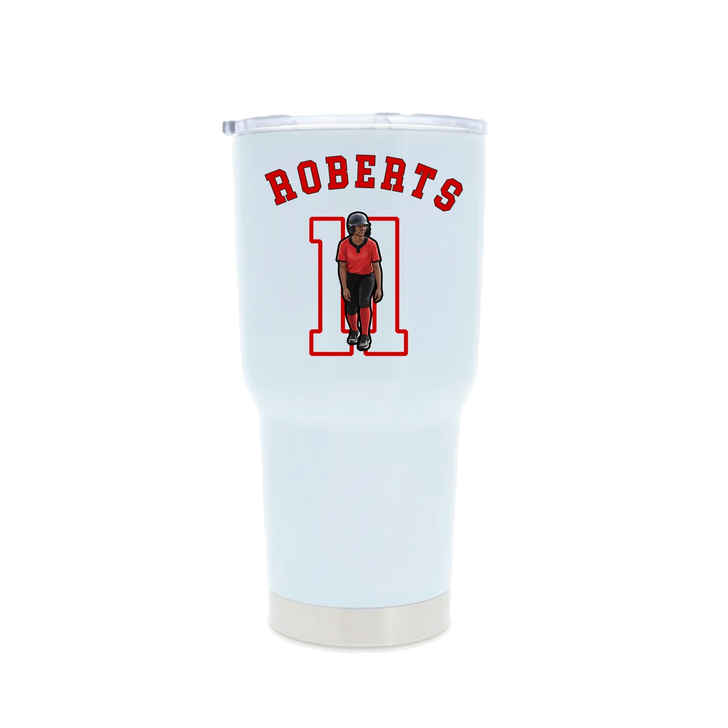 30oz Stainless Steel Tumbler — Shirsey Arch in White