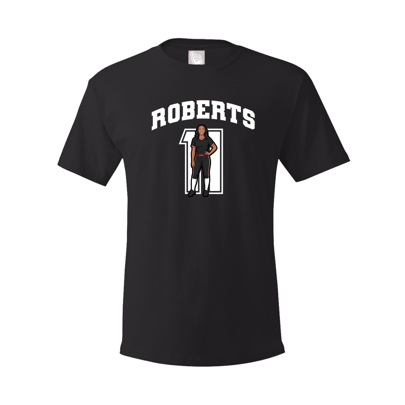 Youth Tee — Number in Black