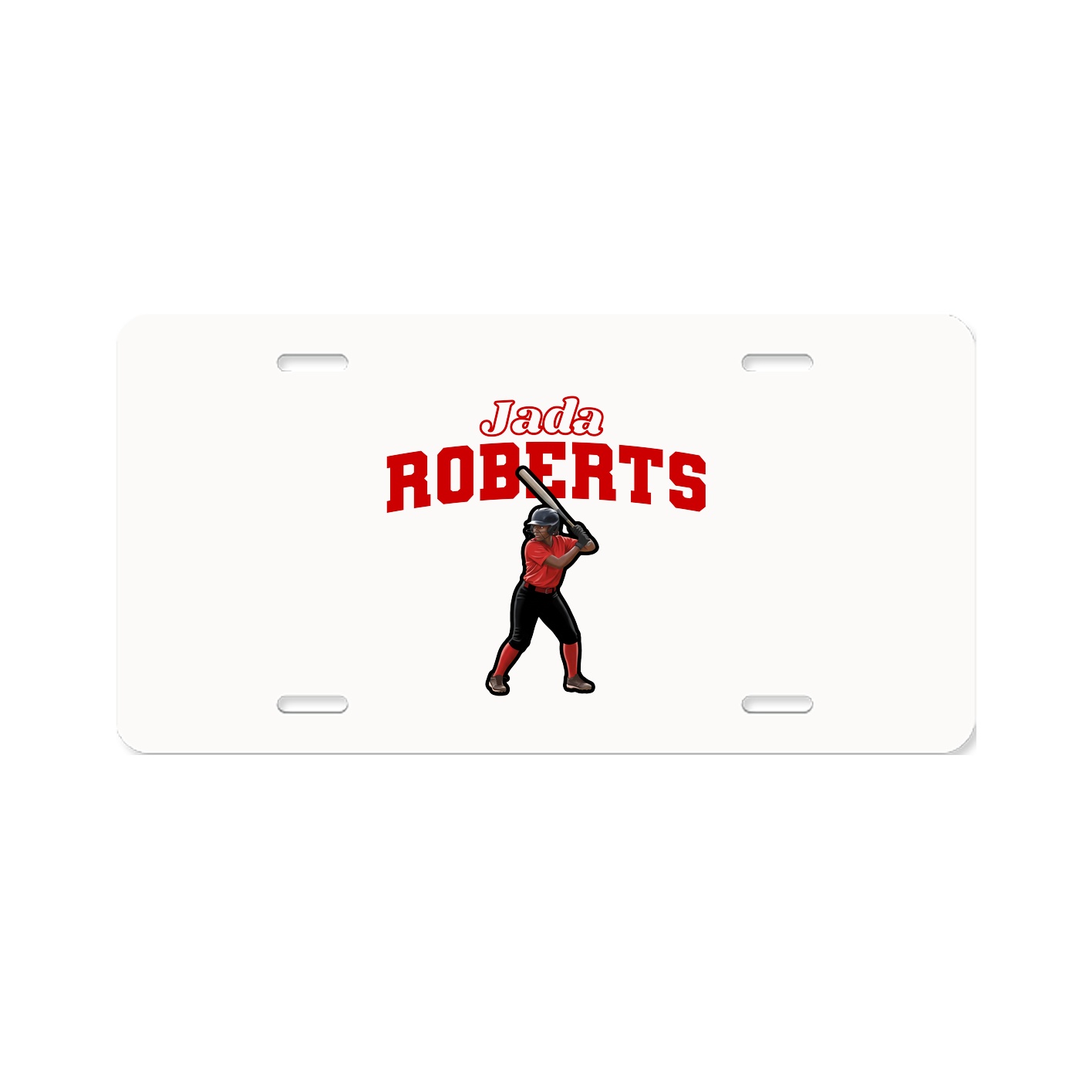 License Plate — Name Arch in Classic