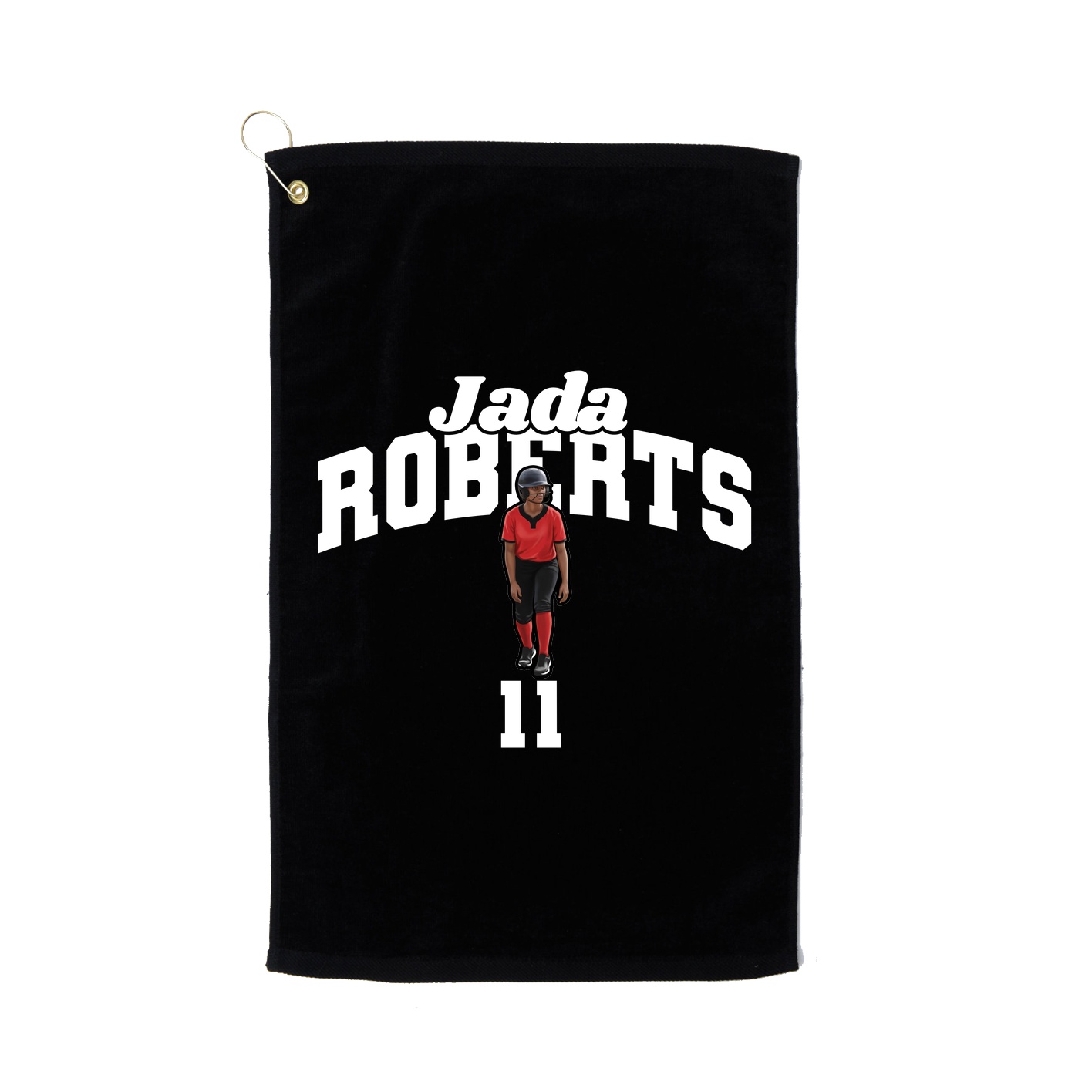 Golf Towel — Signature Arch in Black