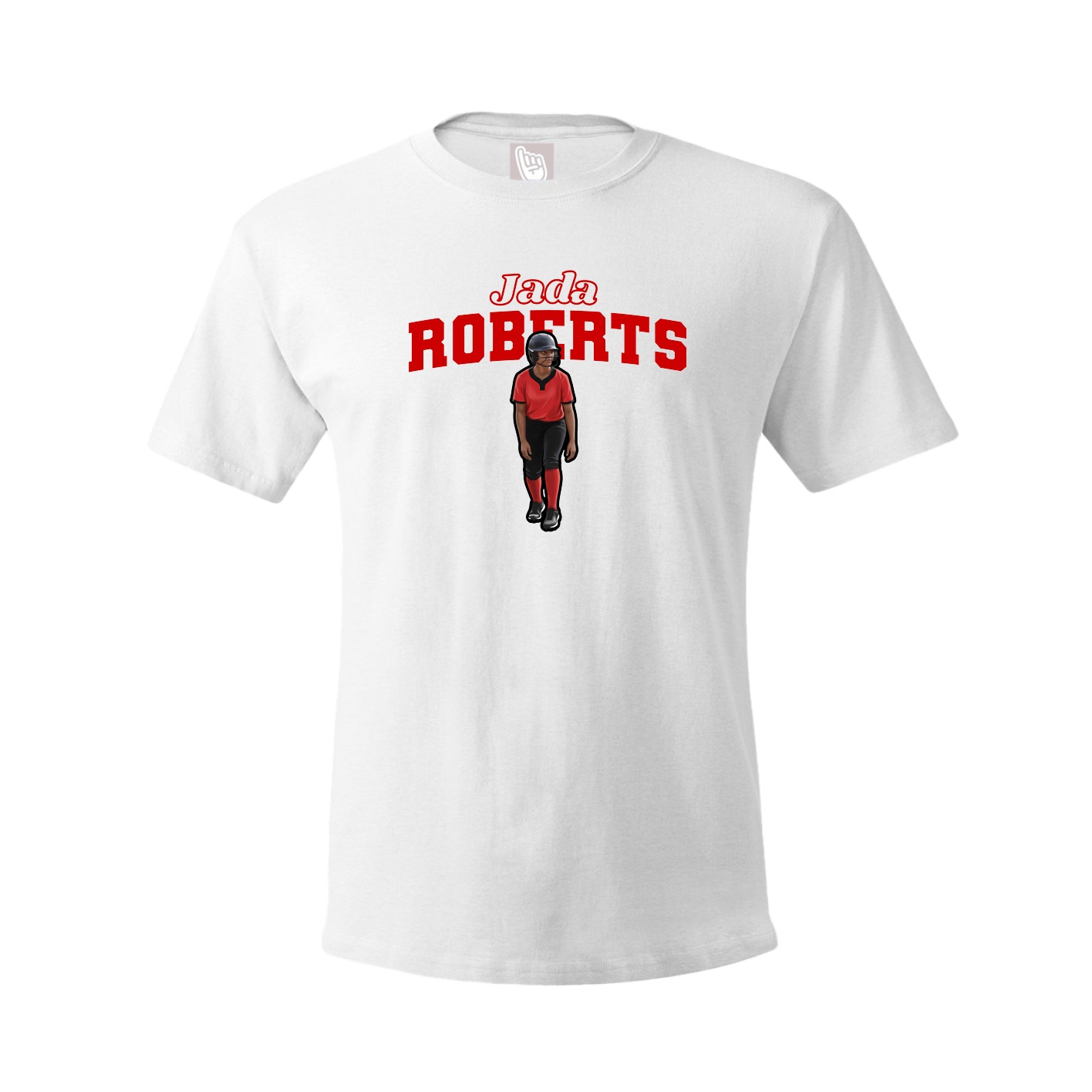 Tee — Name Arch in White