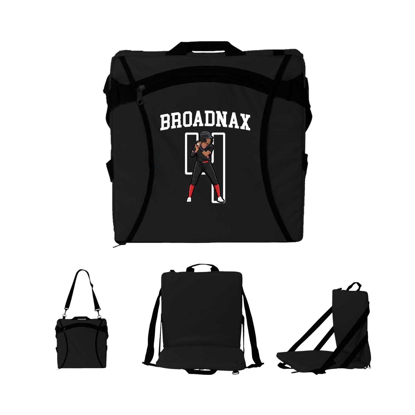 Folding Stadium Seat — Shirsey in Black
