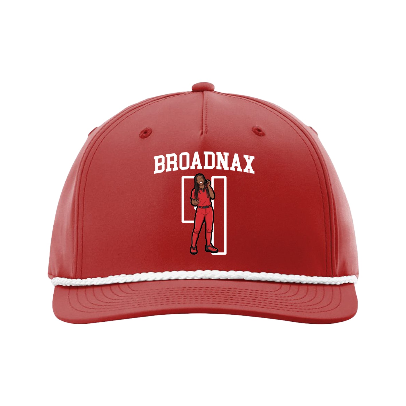 Five-Panel Classic Rope Cap — Shirsey in Red