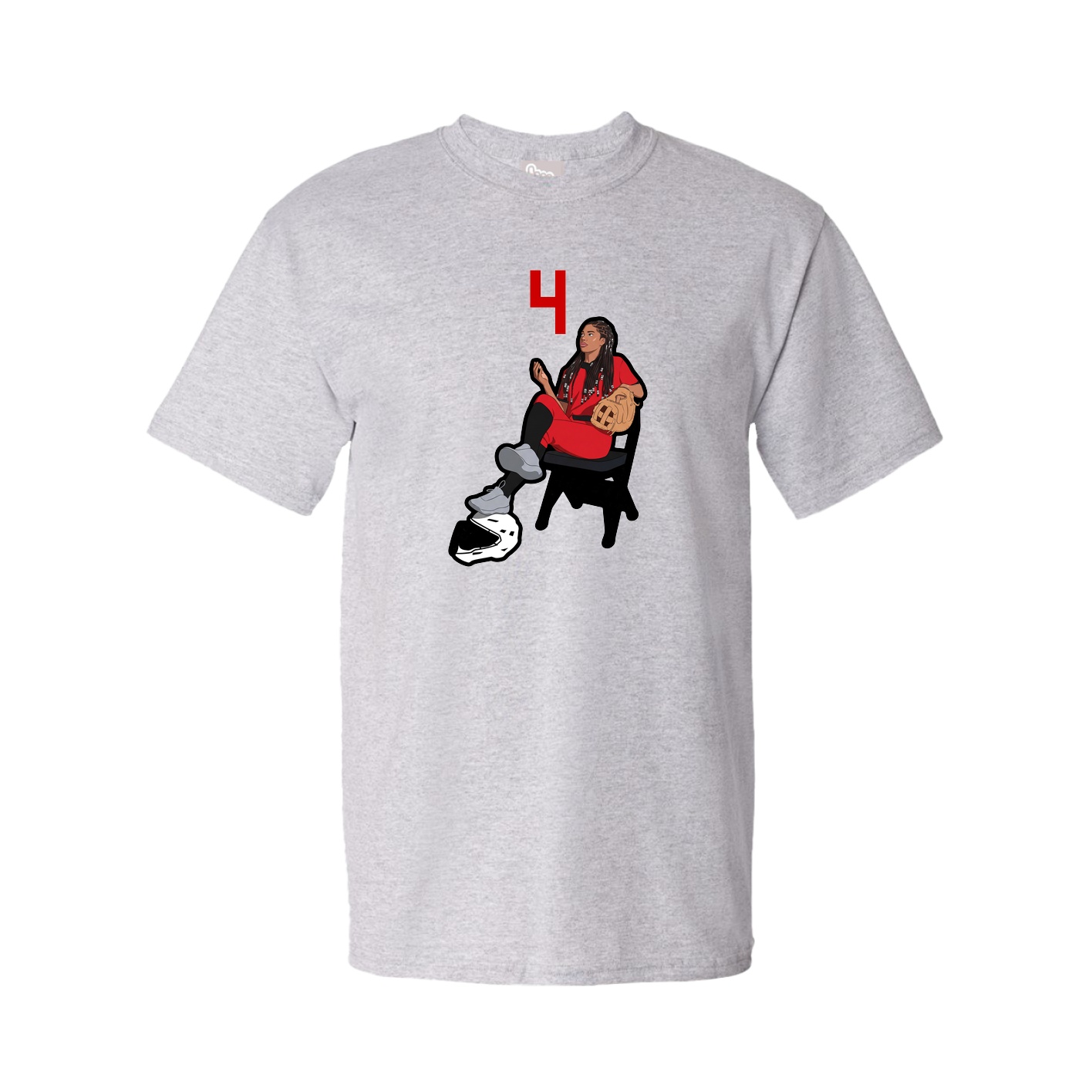 Youth Tee — Number Top in Grey