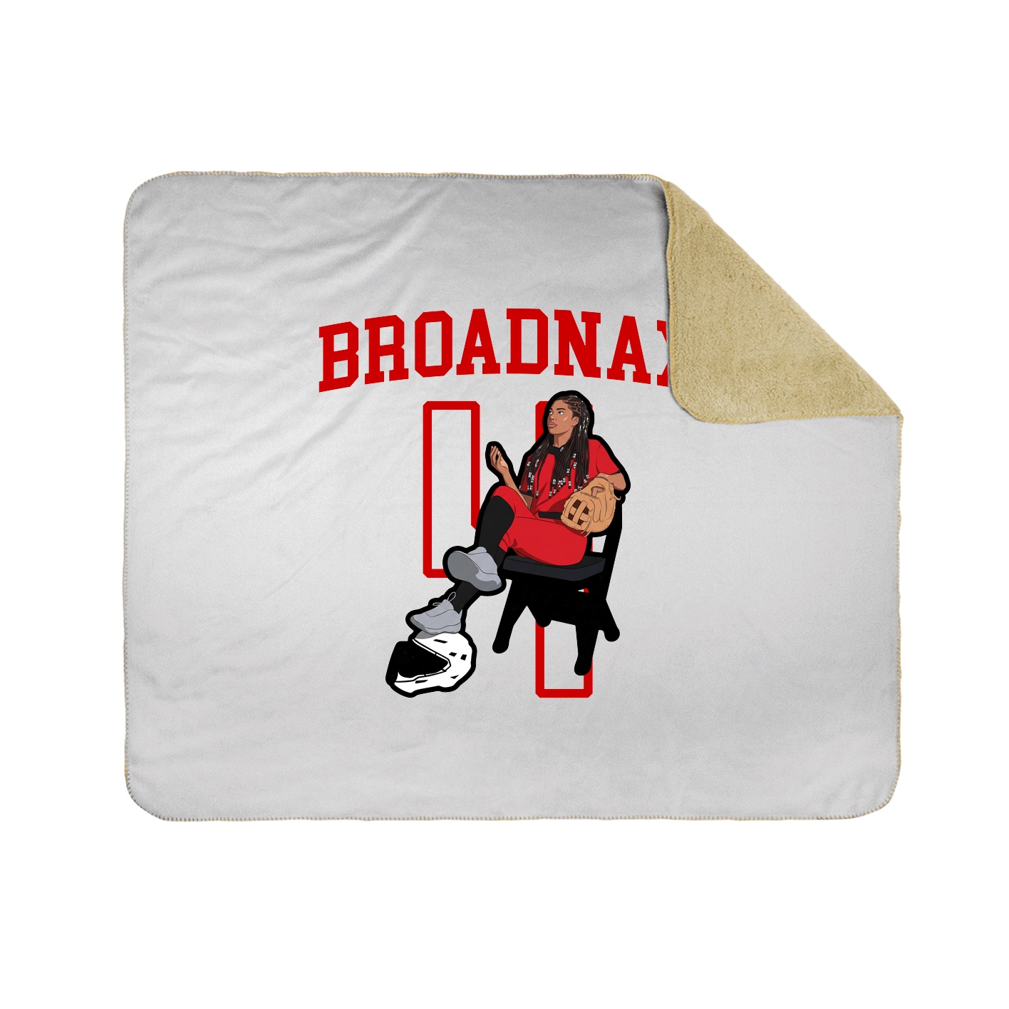 Throw Blanket — Shirsey in White