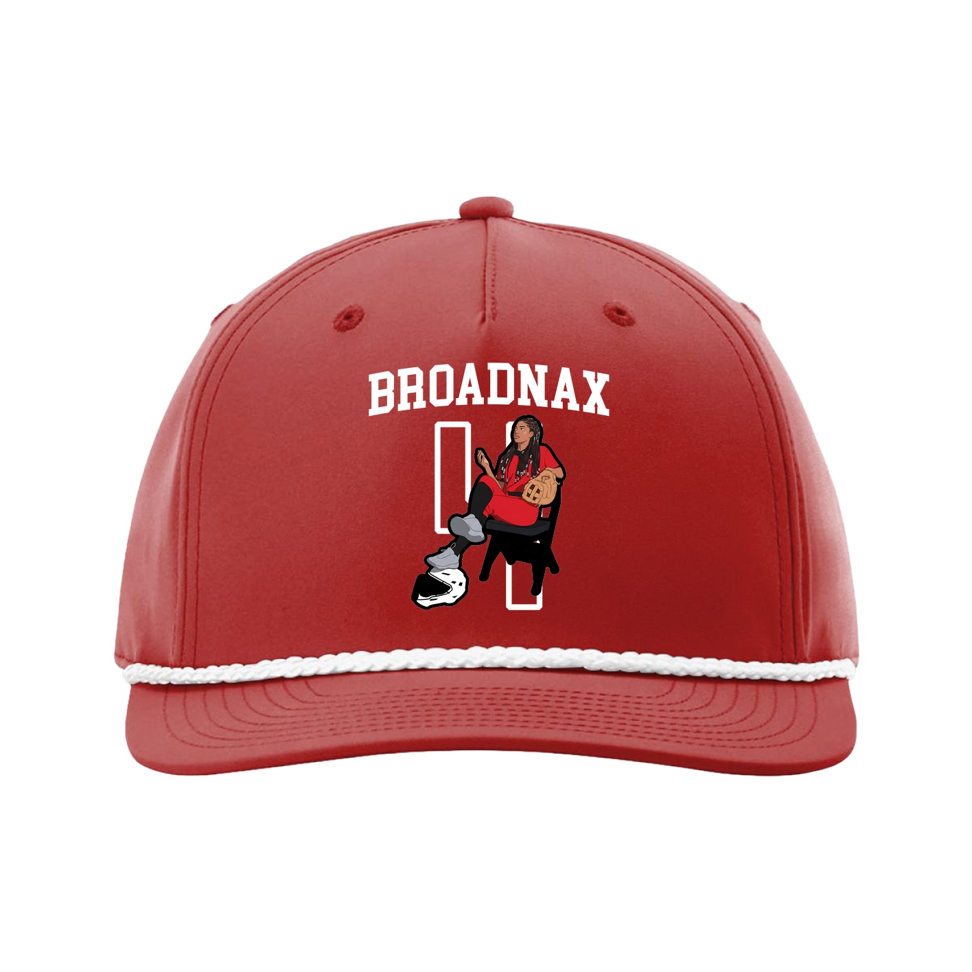 Five-Panel Classic Rope Cap — Shirsey in Red