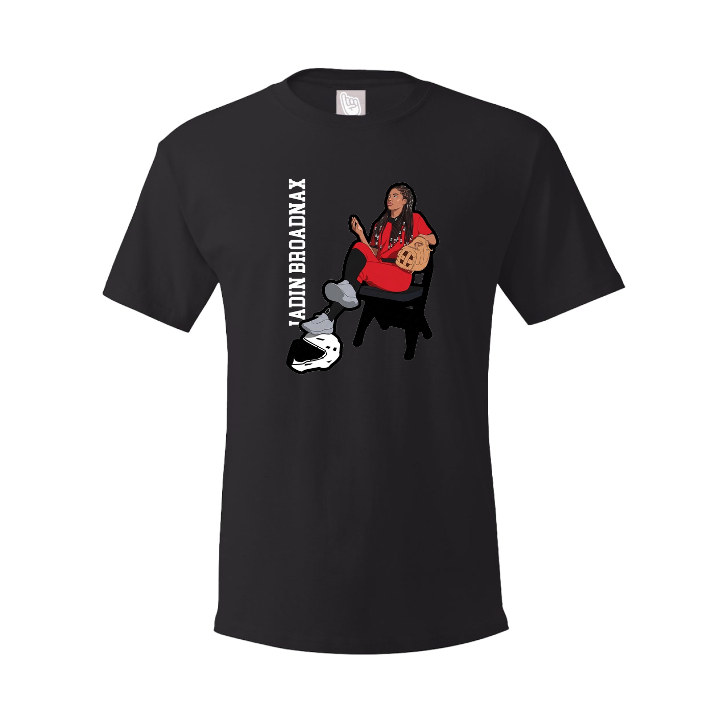 Tee — Name Vertical in Black