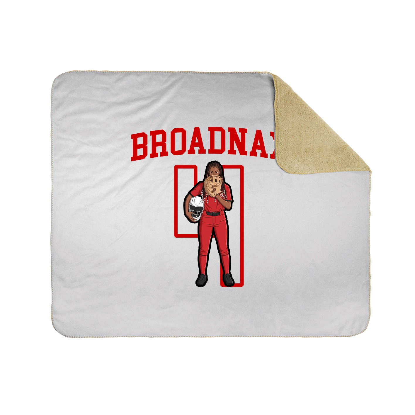 Throw Blanket — Shirsey in White