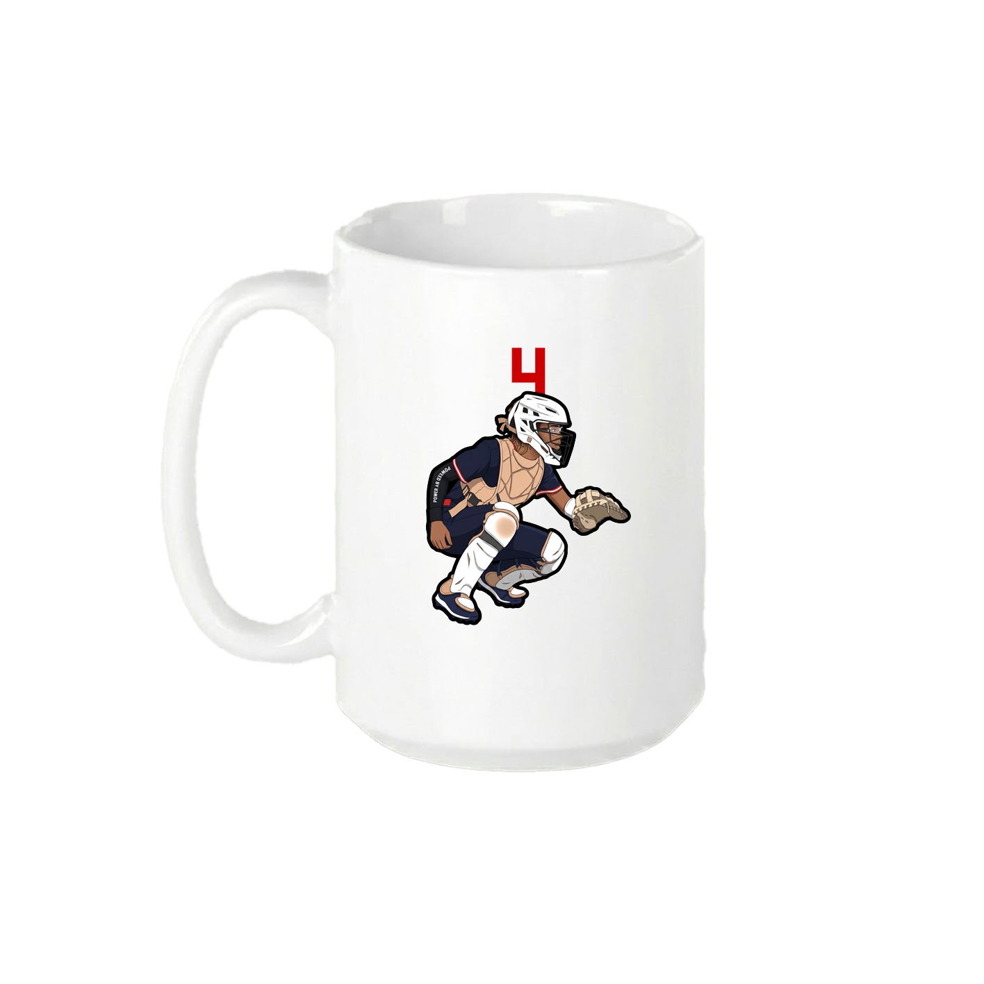 15oz Coffee Mug — Number Top in White