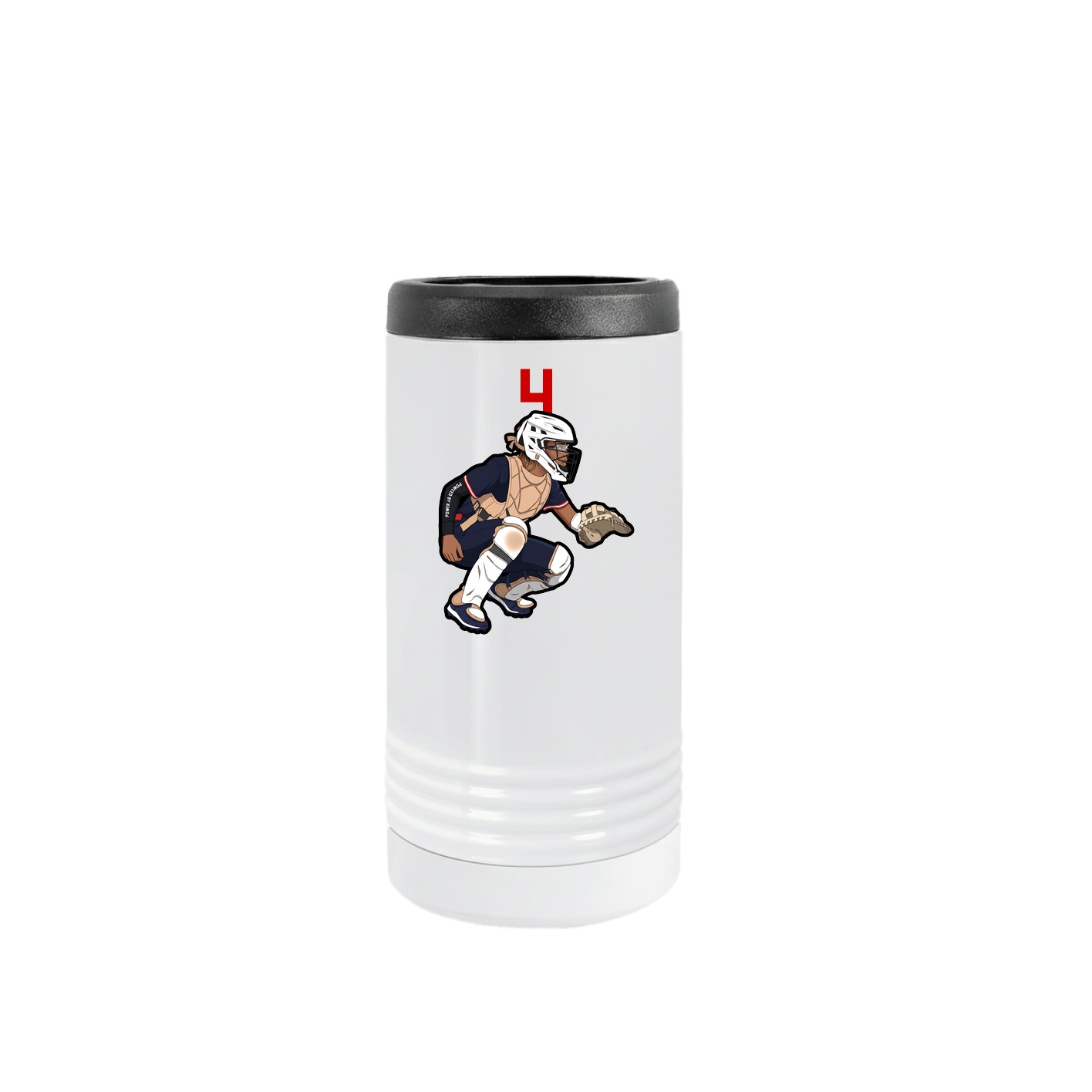 Slim Beverage Holder — Number Top in White