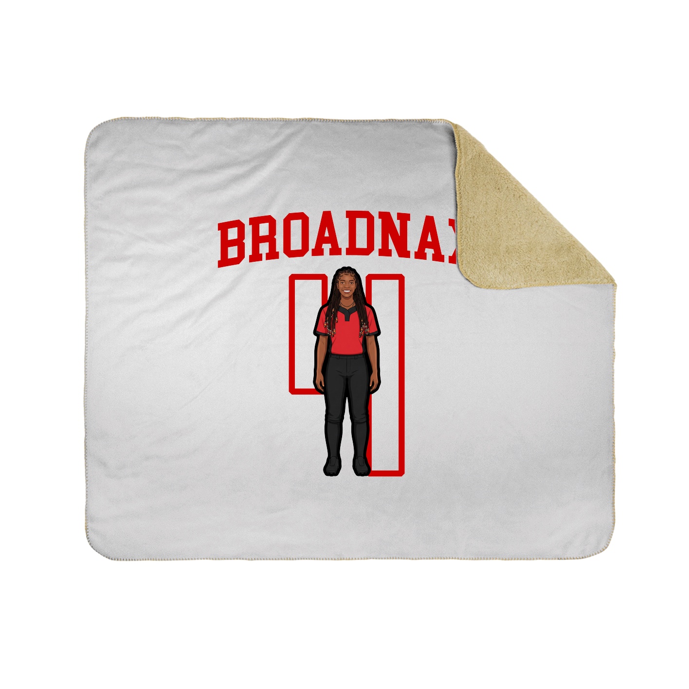 Throw Blanket — Shirsey in White