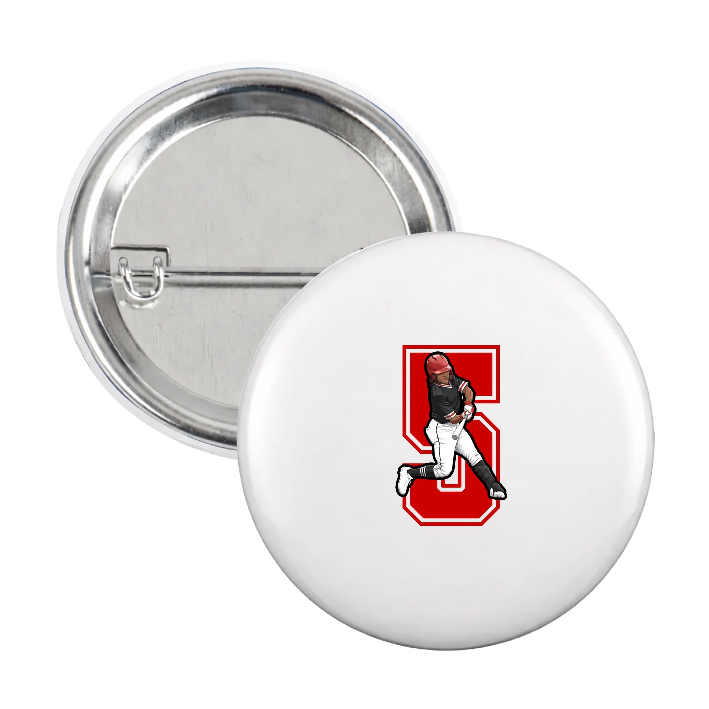 Game Day Button — Number in White