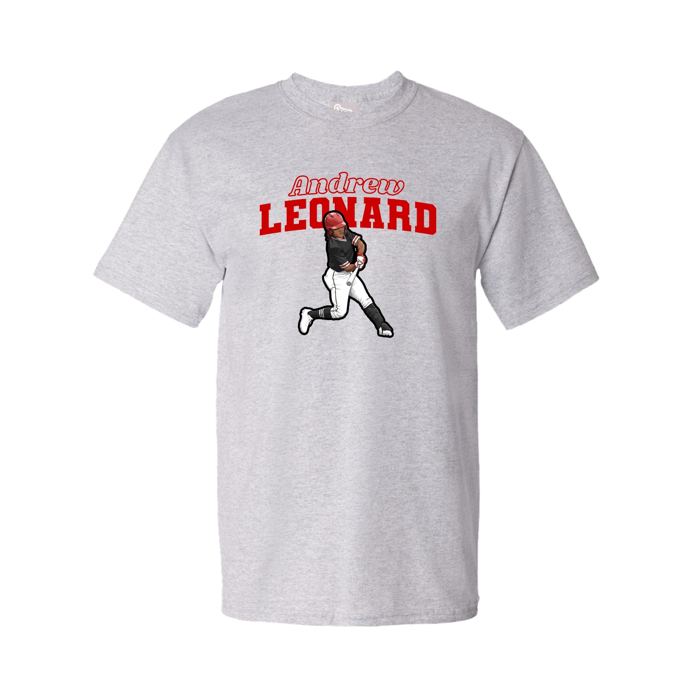 Youth Tee — Name Arch in Grey