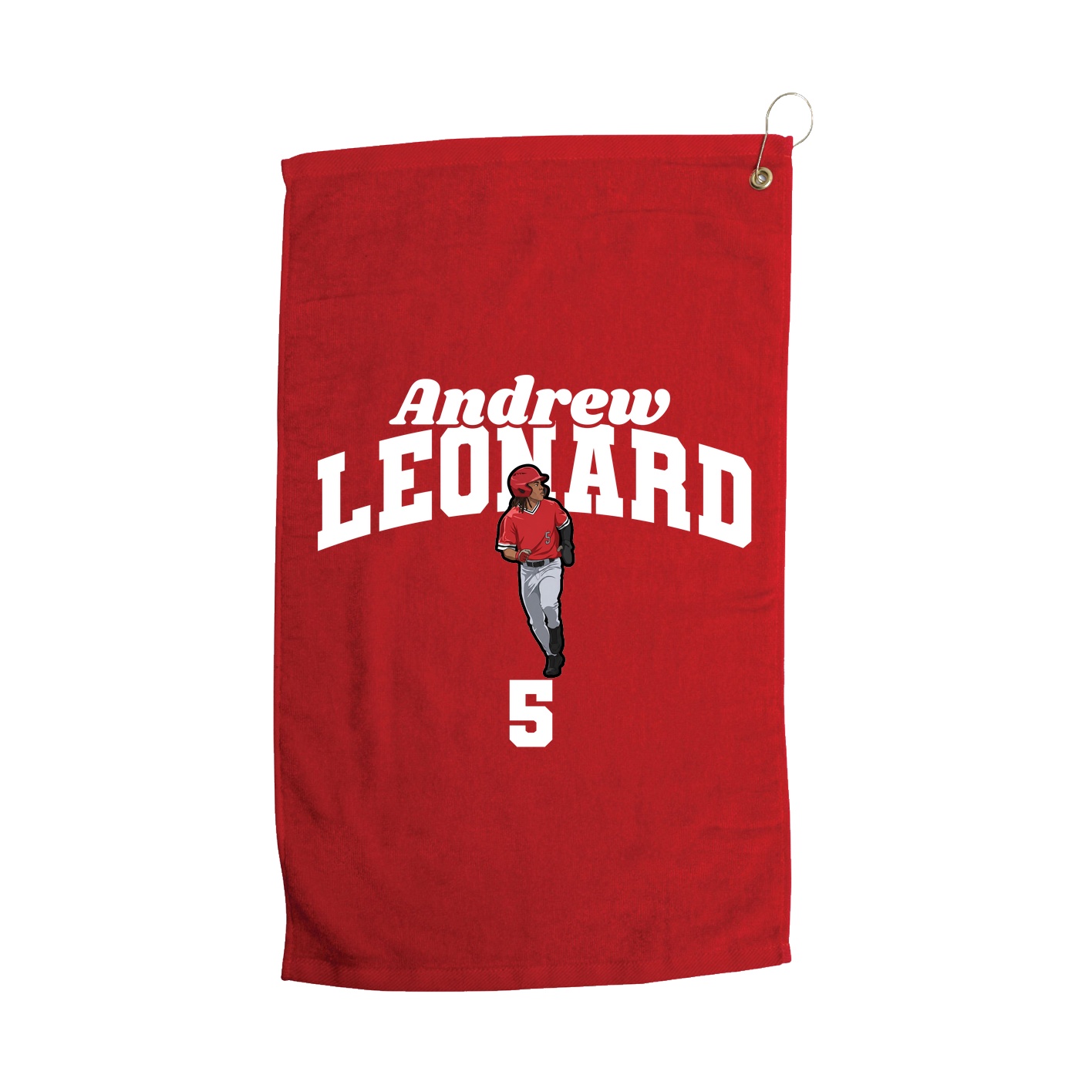 Golf Towel — Signature Arch in Red