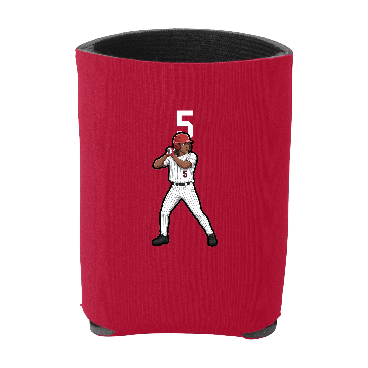 Can Holder — Number Top in Red