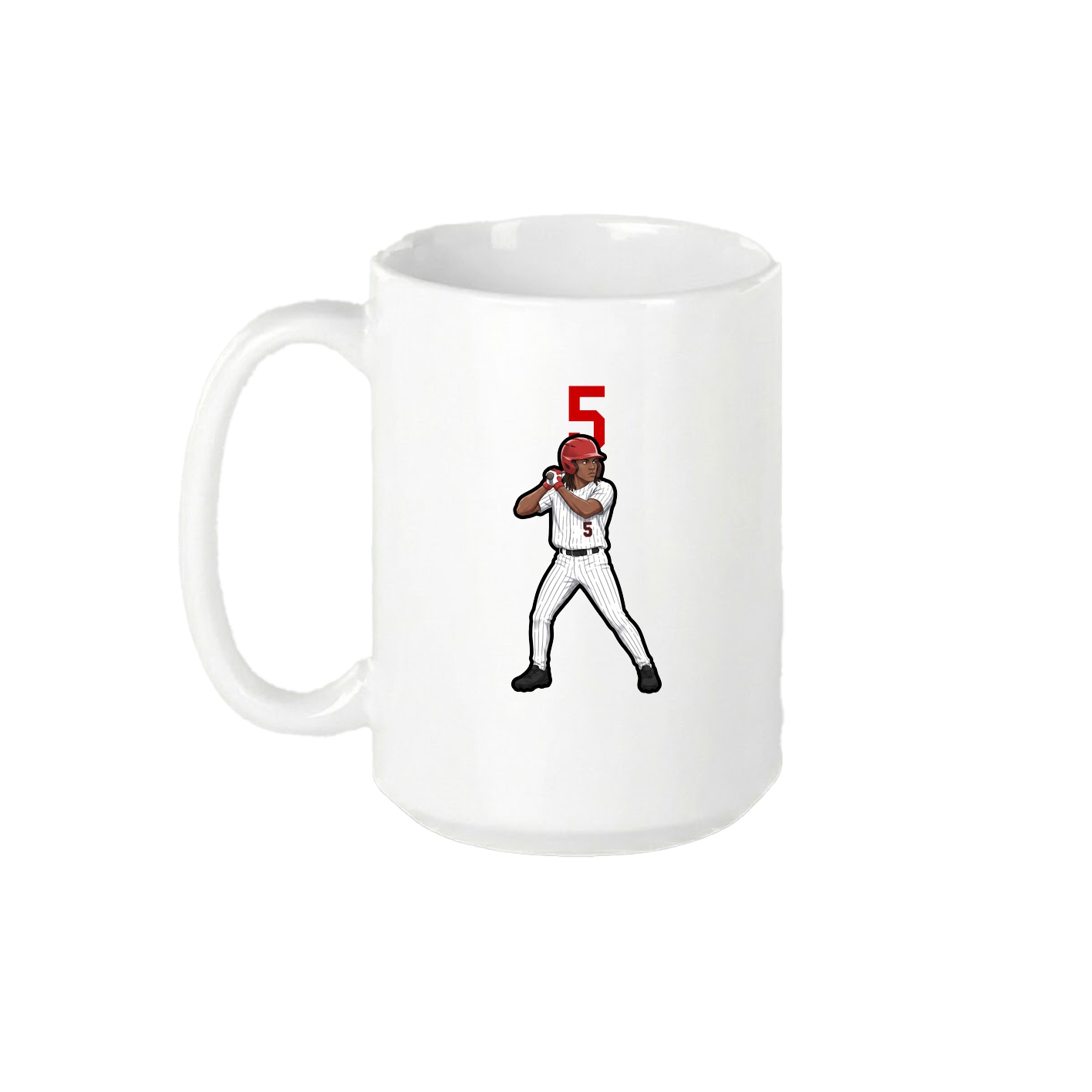 15oz Coffee Mug — Number Top in White