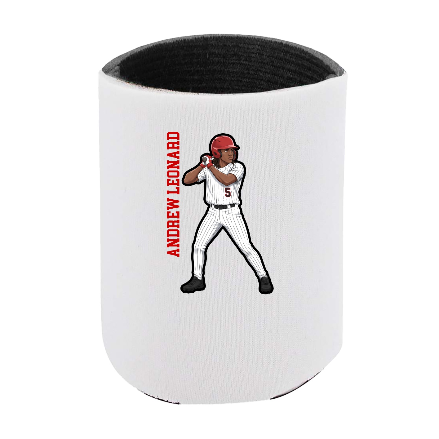 Can Holder — Name Vertical in White