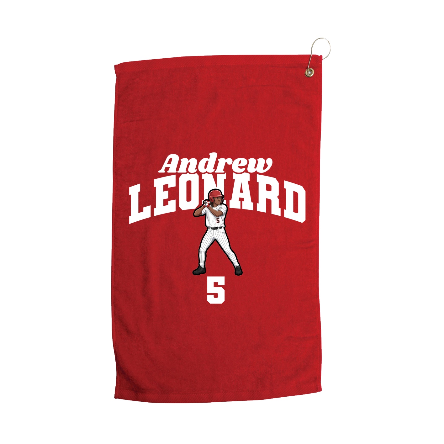 Golf Towel — Signature Arch in Red