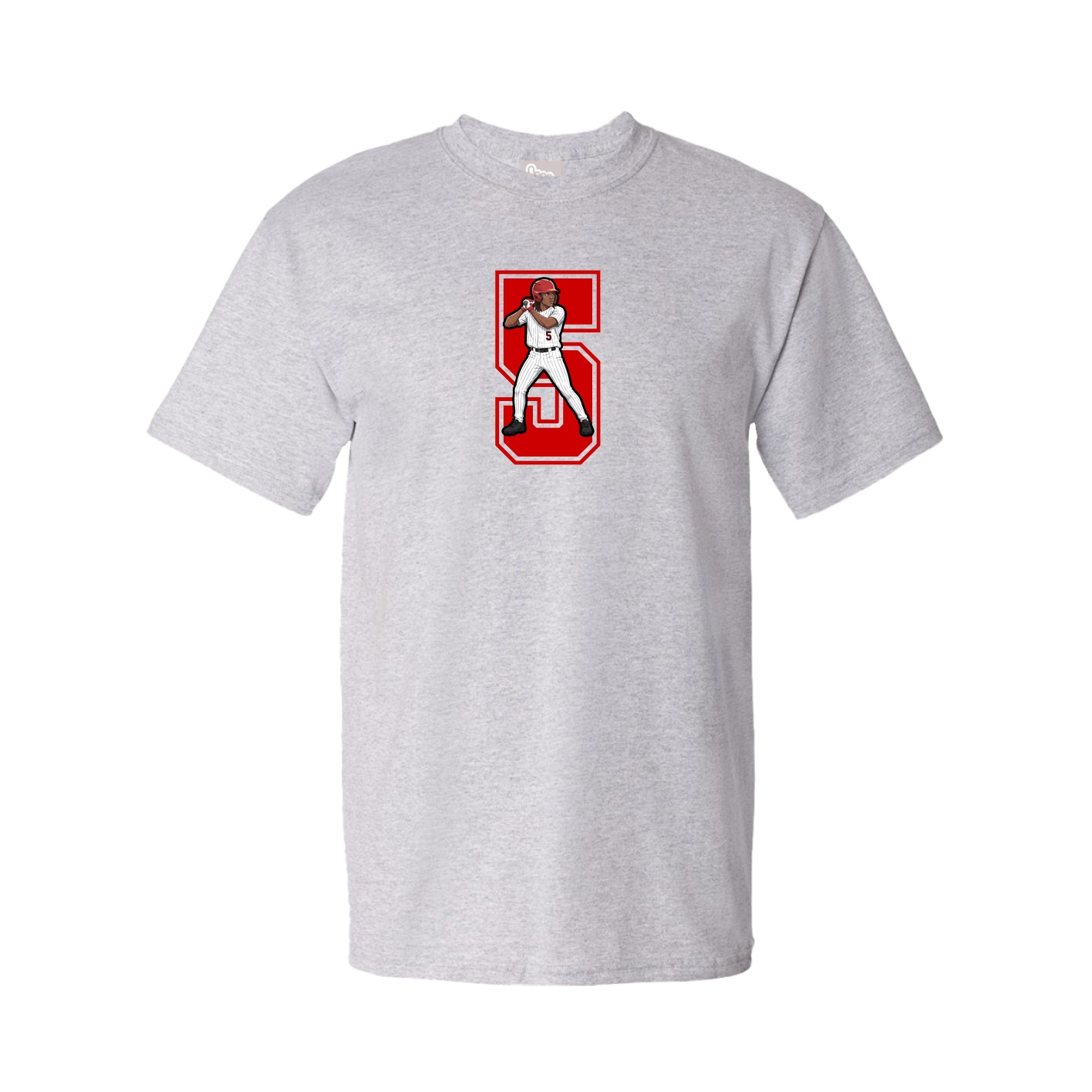 Youth Tee — Number in Grey