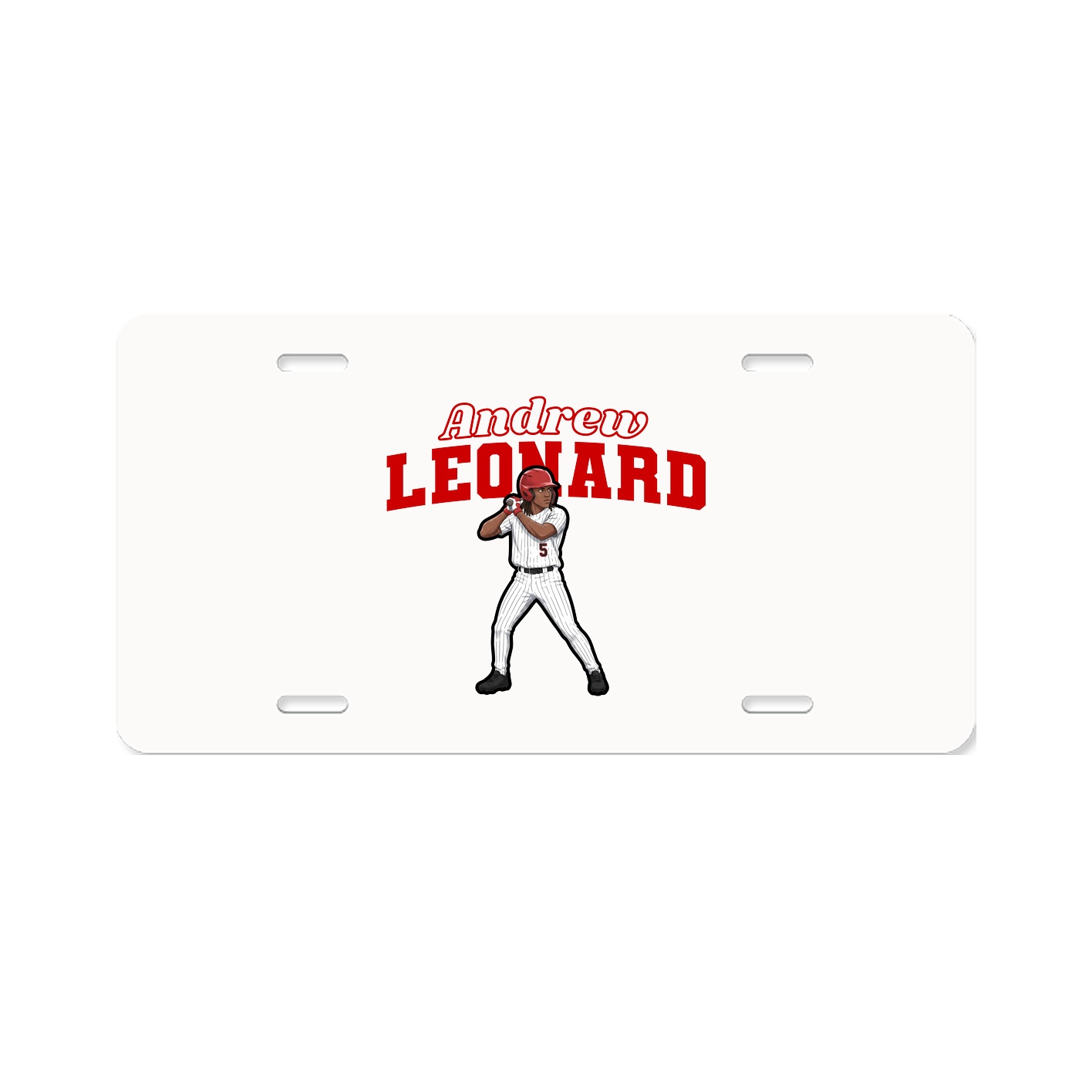 License Plate — Name Arch in Classic