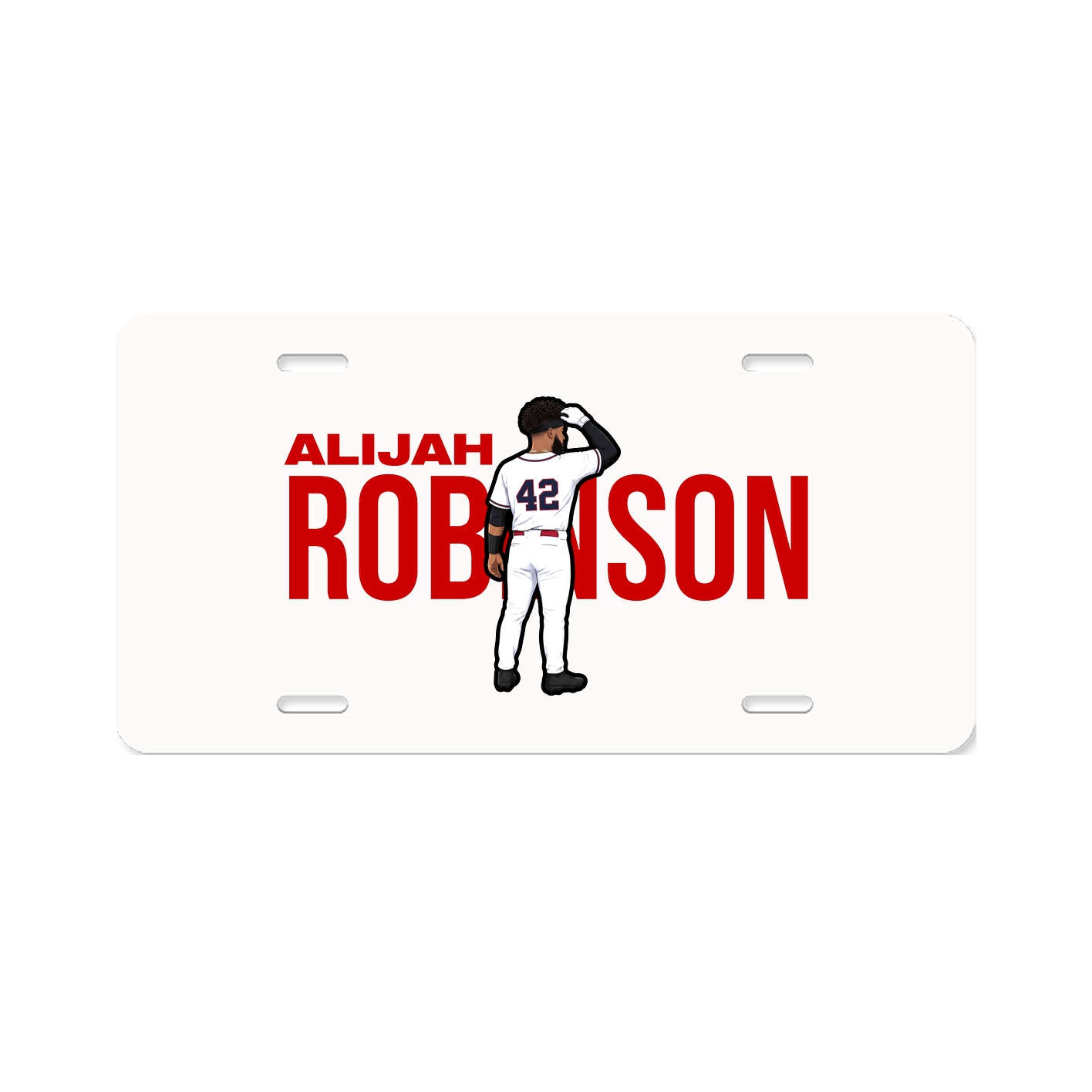License Plate — Player Name in Classic