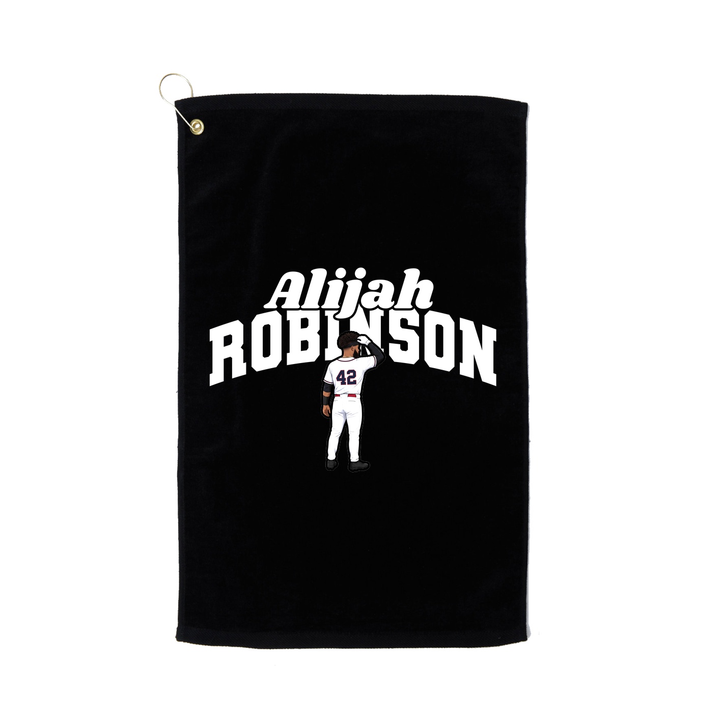 Golf Towel — Signature Arch in Black