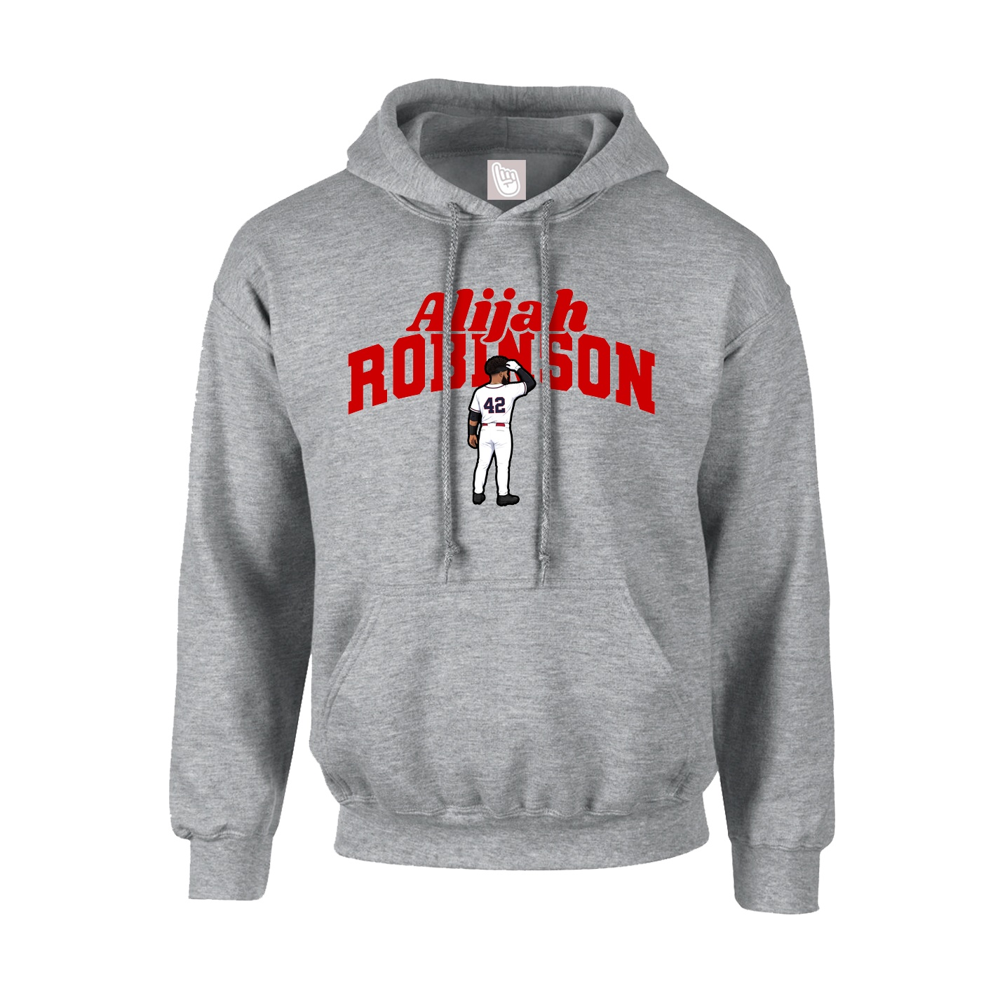 Hoodie — Signature Arch in Grey