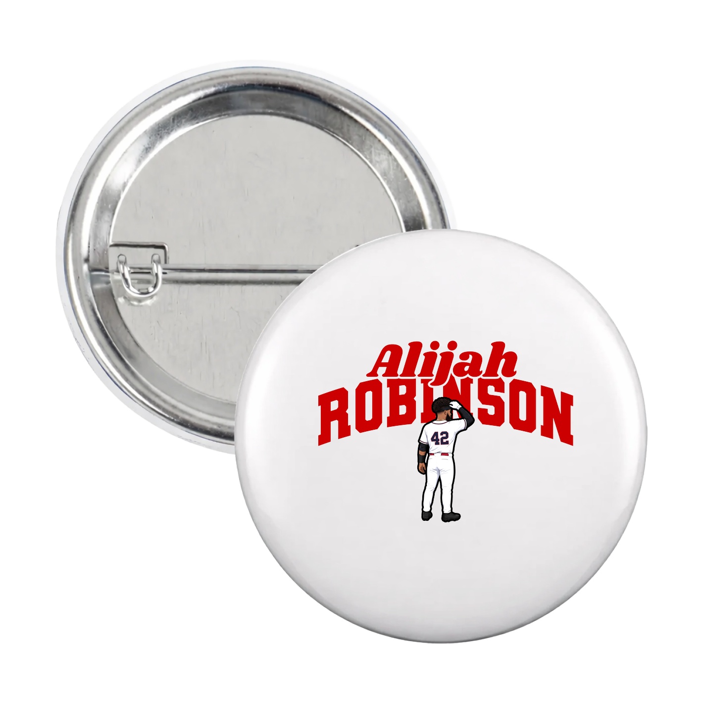 Game Day Button — Signature Arch in White