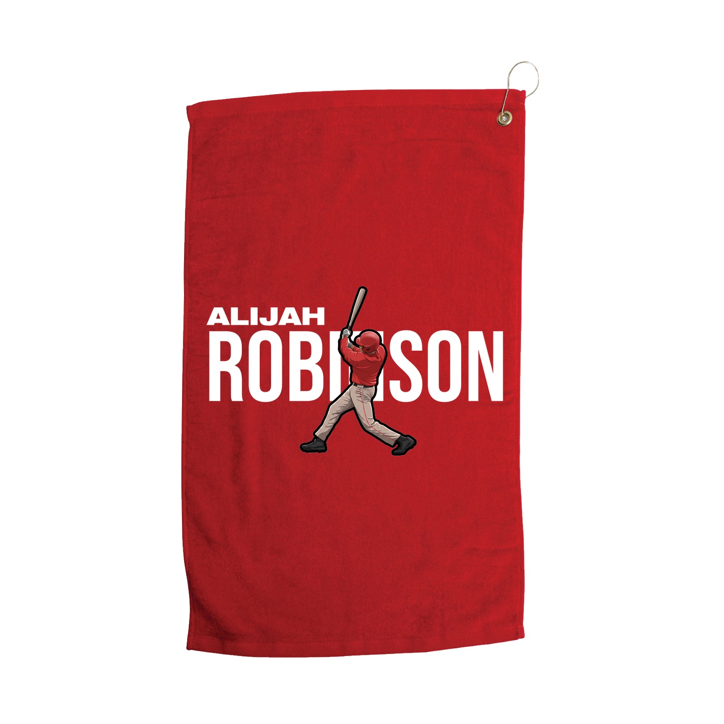 Golf Towel — Player Name in Red