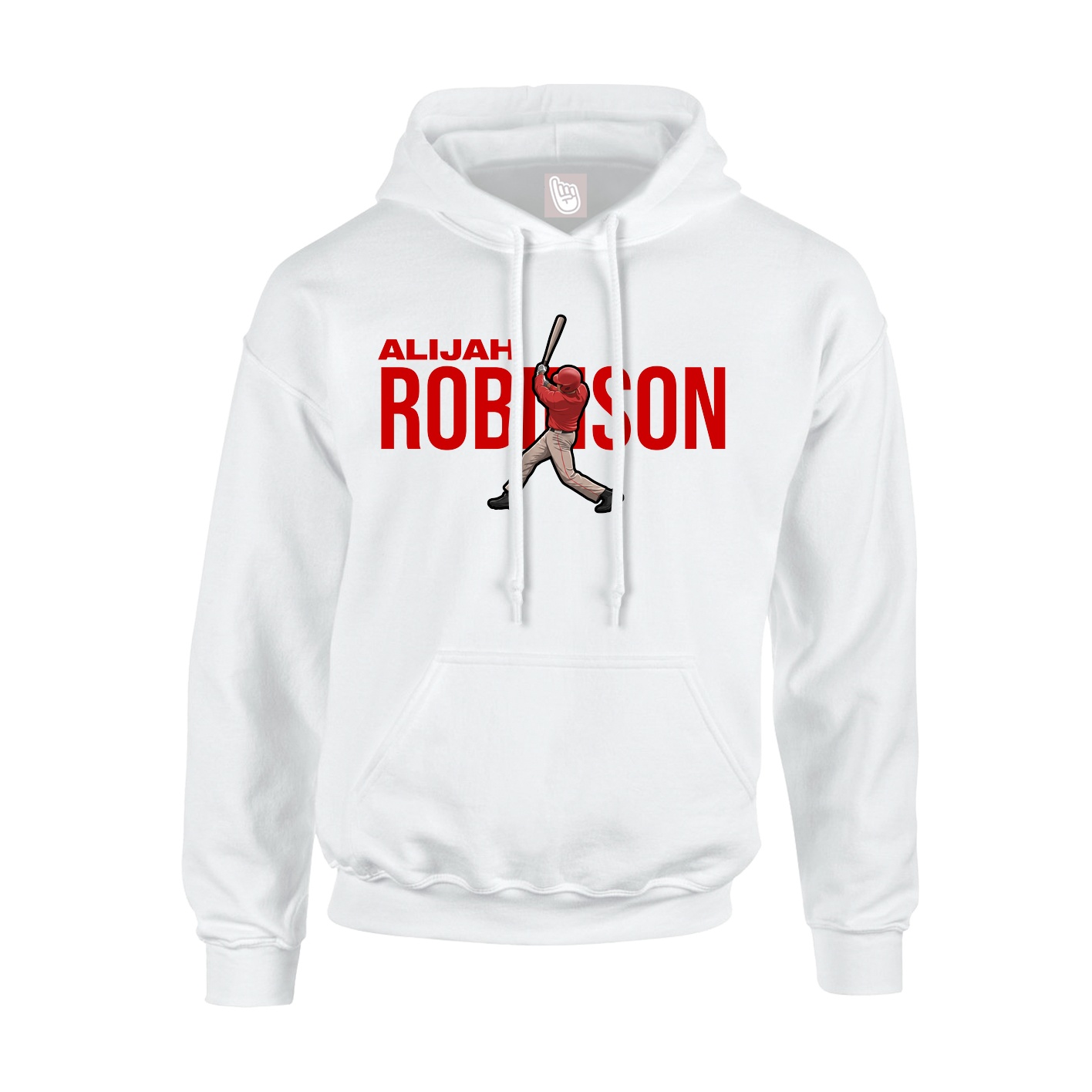 Hoodie — Player Name in White