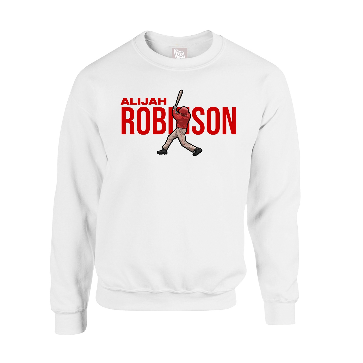 Fleece Crew — Player Name in White