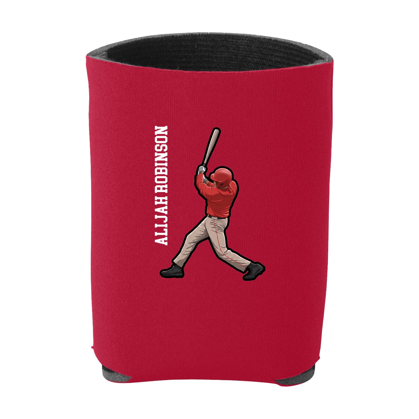 Can Holder — Name Vertical in Red