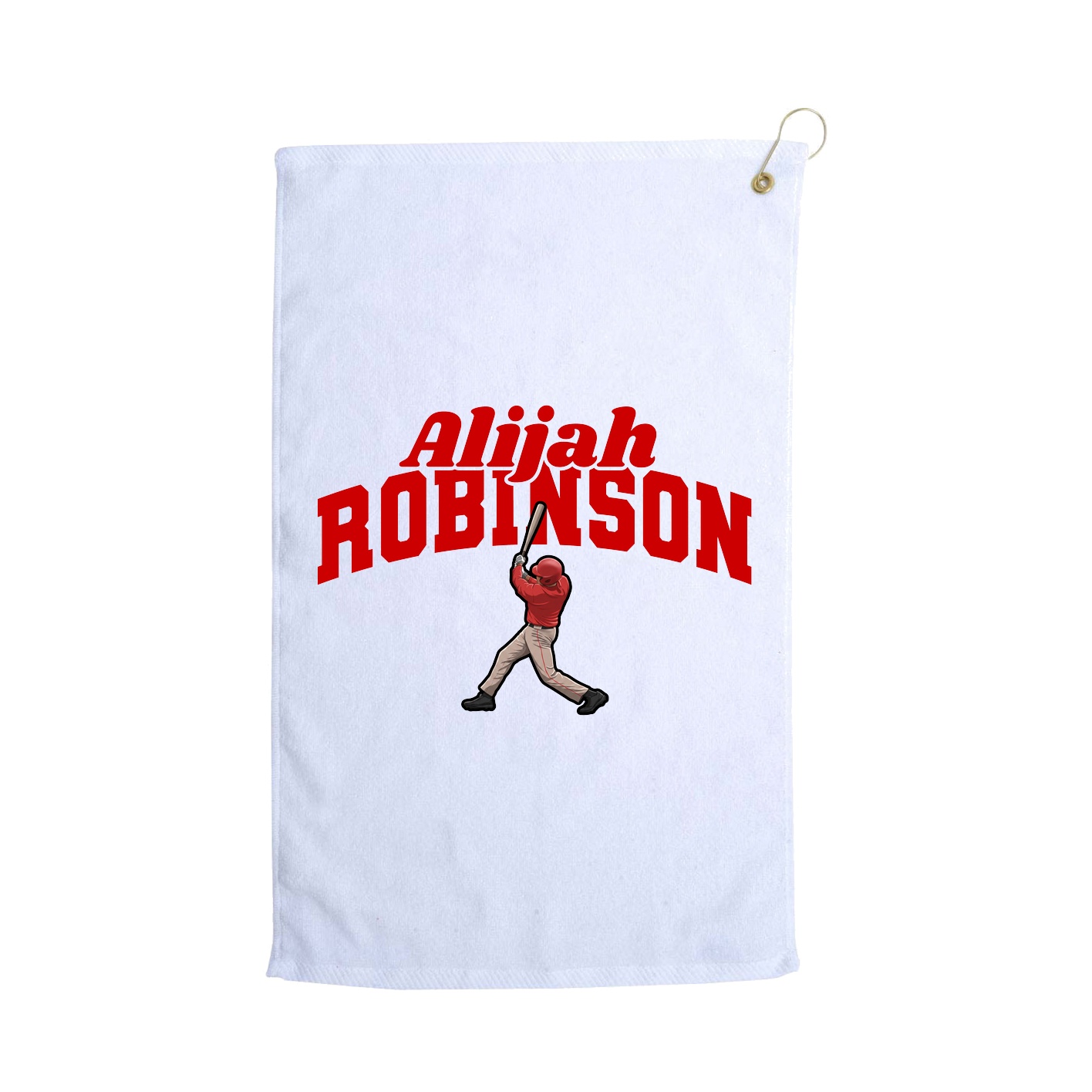 Golf Towel — Signature Arch in White