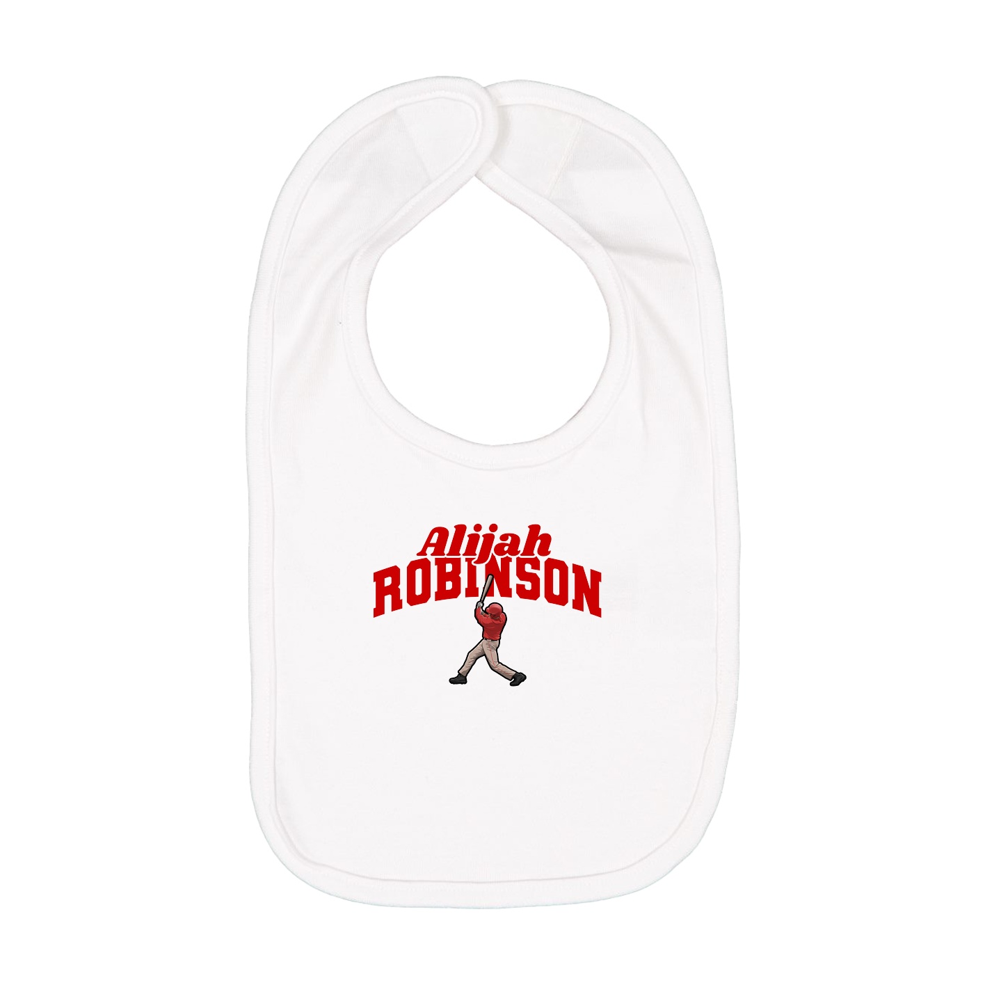 Infant Bib — Signature Arch in White