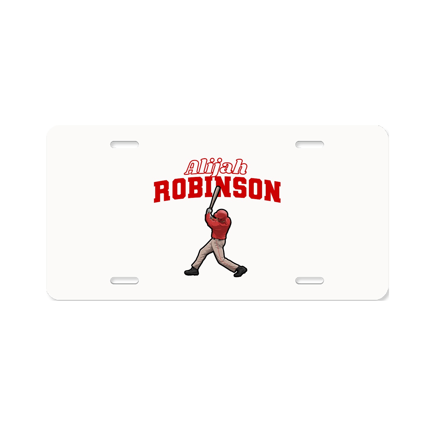 License Plate — Name Arch in Classic